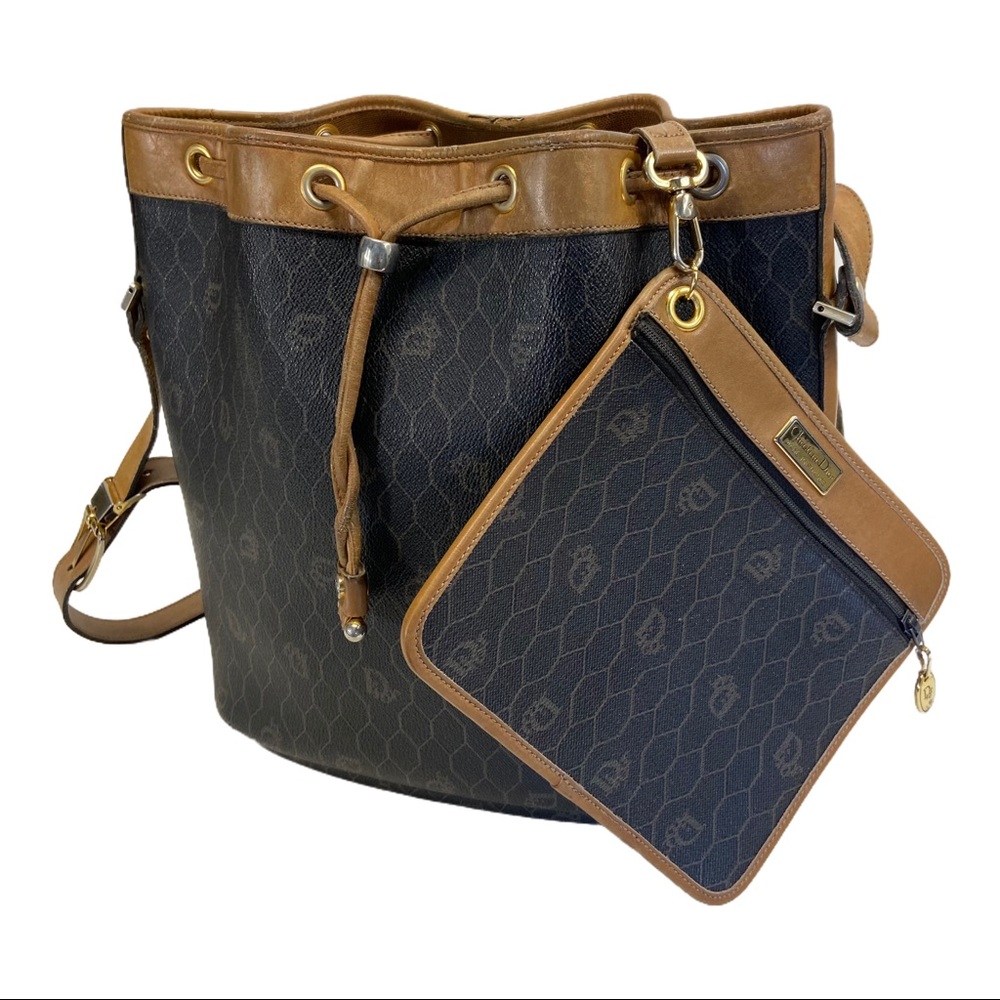 Vintage Dior Bucket Bag with Pouch